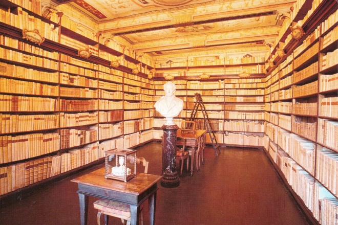 The Prima Sala, Room One, Giacomo's favourite room in the library.