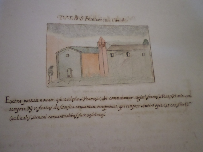 San Francesco, Corinaldo, Ridolfi MS, Biblioteca Antonelliana, Senigallia